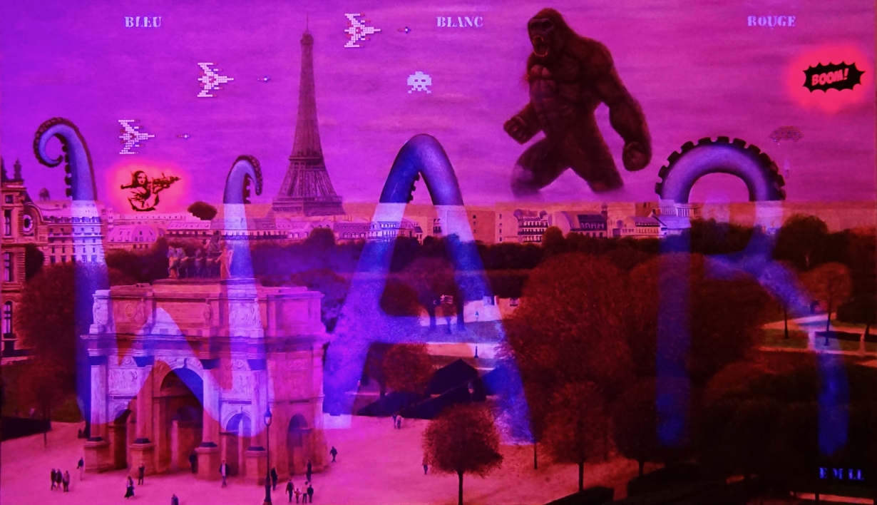 "Bleu, blanc, rouge" & " War is coming" | Collage de Ezequiel Martinez Llaser | Compra arte en Flecha.es
