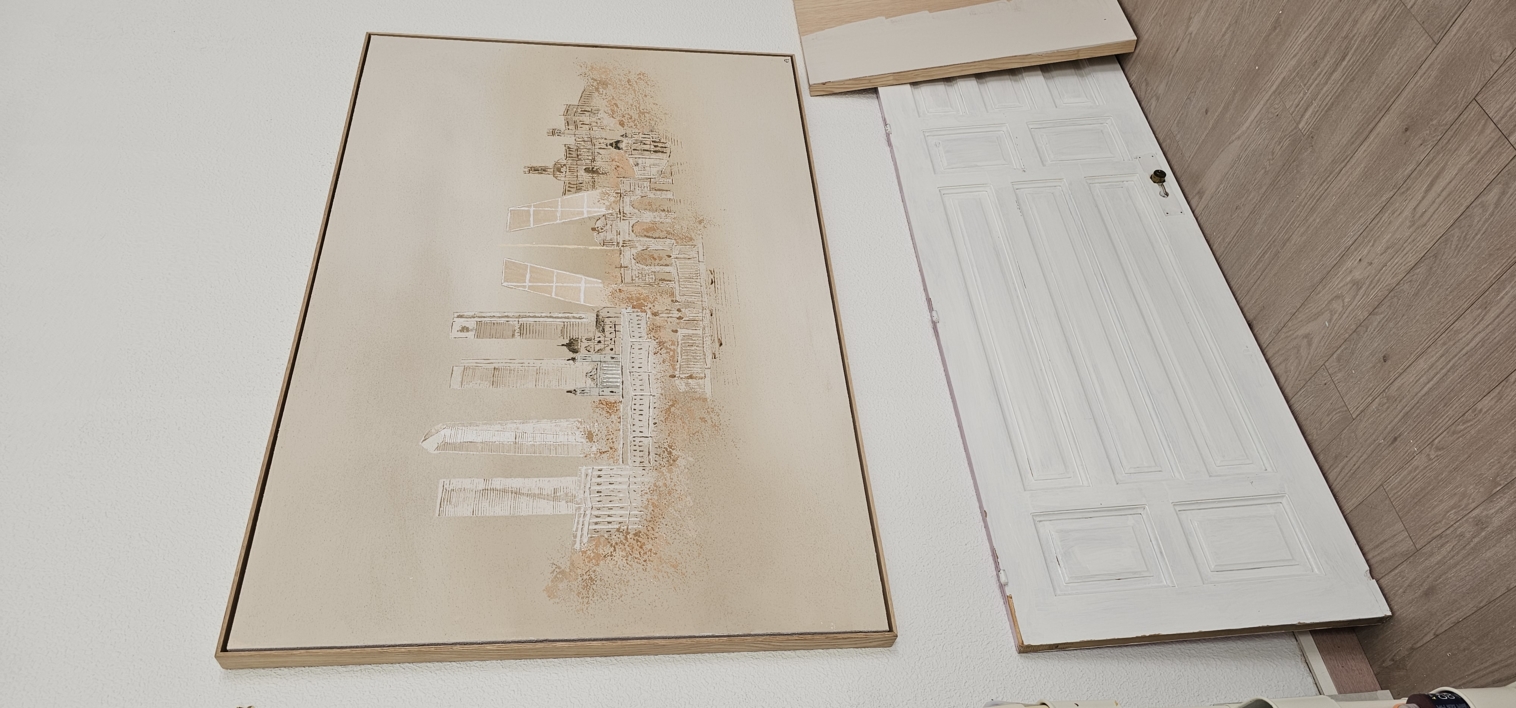 Skyline Madrid | Pintura de EMMA RISTORI | Compra arte en Flecha.es
