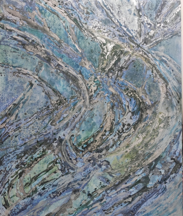 Flowing |Pintura de amaya valcarcel | Compra arte en Flecha.es