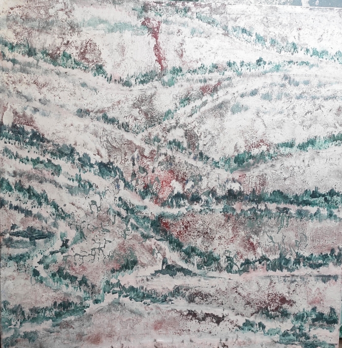 Montes y cumbres I |Pintura de amaya valcarcel | Compra arte en Flecha.es