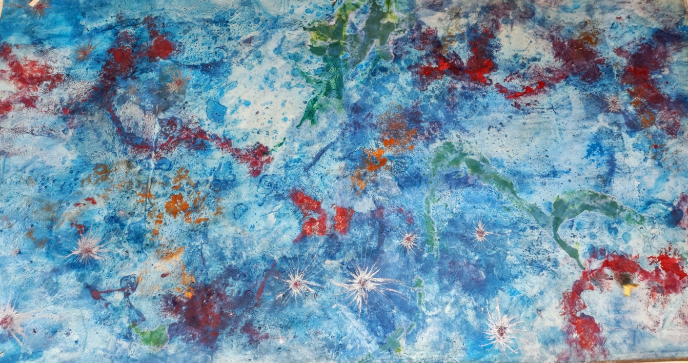Deep sea |Pintura de amaya valcarcel | Compra arte en Flecha.es