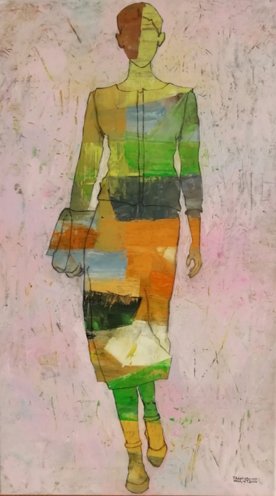 Un día soleado en la playa de Nazaré |Pintura de Francisco Santos | Compra arte en Flecha.es