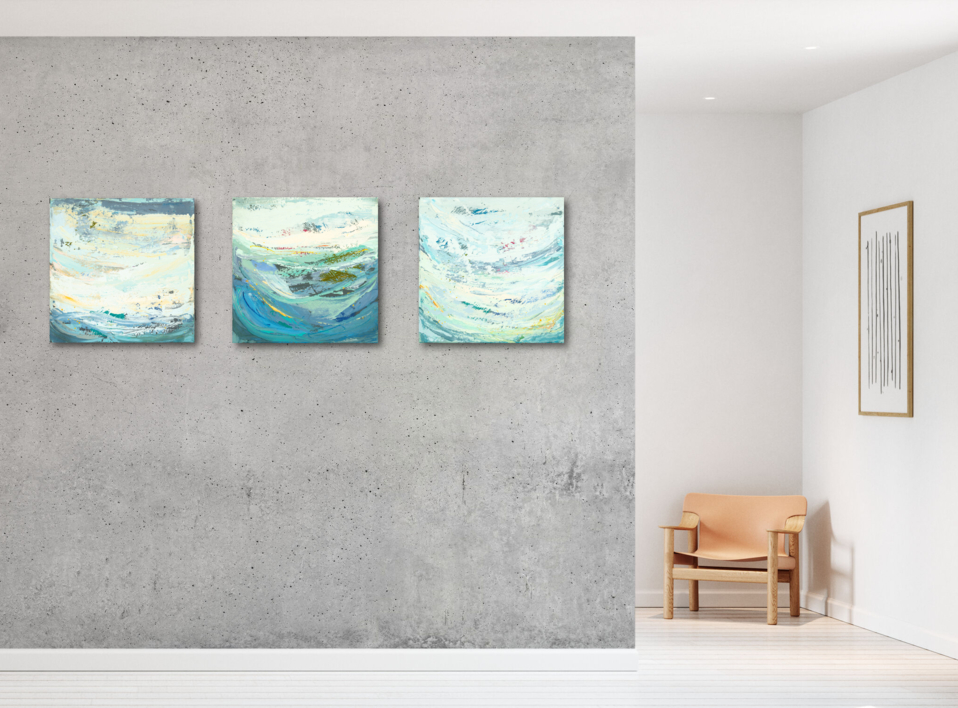 Tres paisajes emocionales | Pintura de Susana Sancho | Compra arte en Flecha.es
