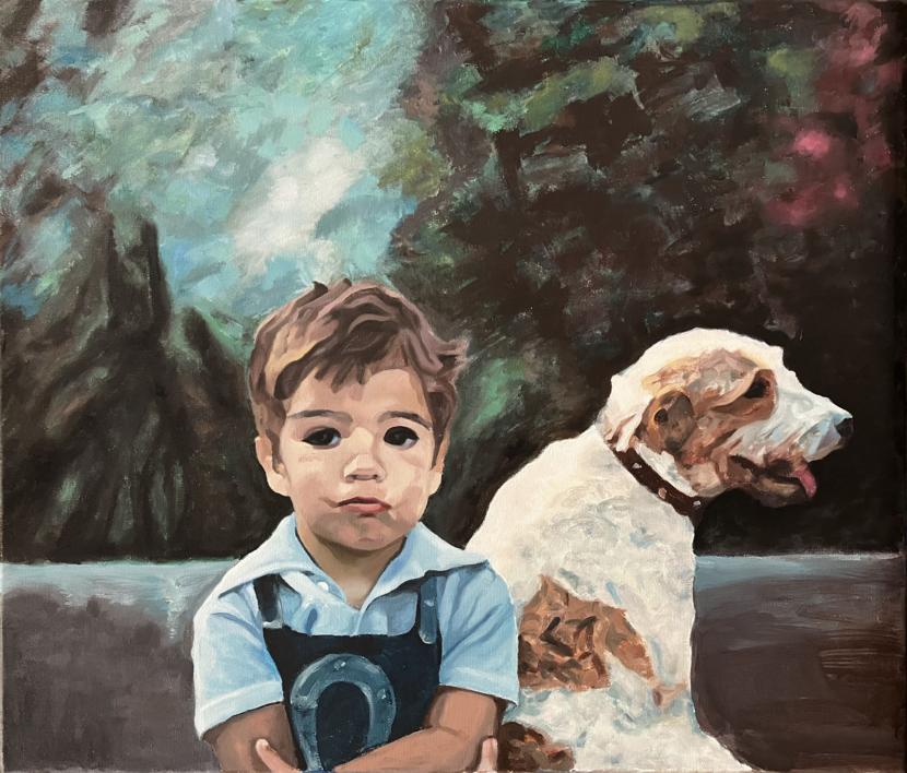 Aitor y Susanita |Pintura de Ana Valenciano | Compra arte en Flecha.es