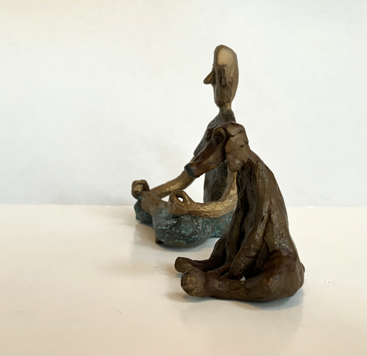 Yoga en pareja | Escultura de Ana Valenciano | Compra arte en Flecha.es