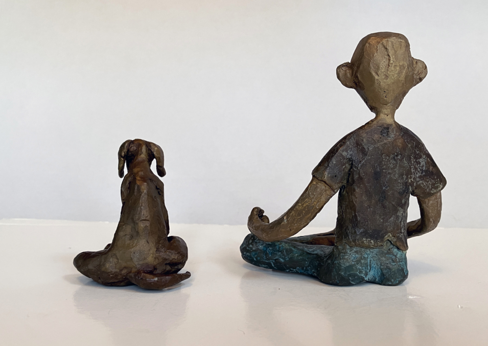 Yoga en pareja | Escultura de Ana Valenciano | Compra arte en Flecha.es