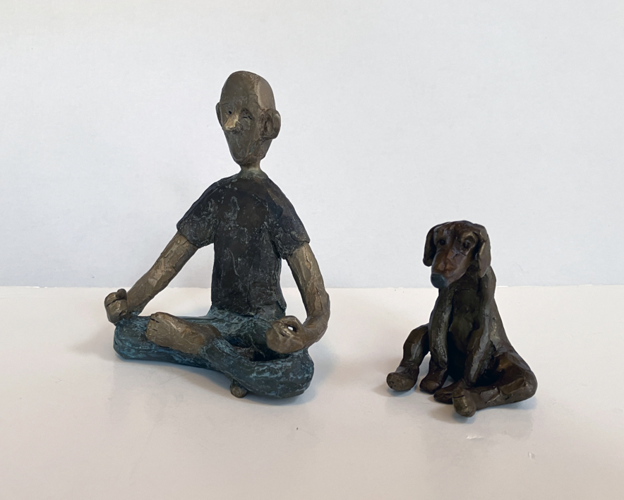 Yoga en pareja | Escultura de Ana Valenciano | Compra arte en Flecha.es