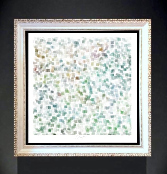 Jardín Mir I (43x43cm) | Dibujo de ALEJOS | Compra arte en Flecha.es