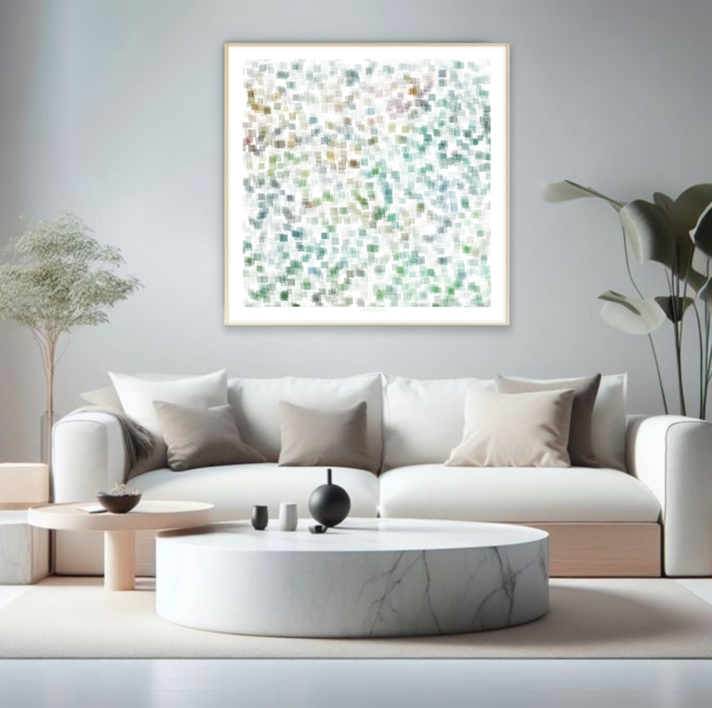 Jardín Mir I (81x81cm) | Dibujo de ALEJOS | Compra arte en Flecha.es