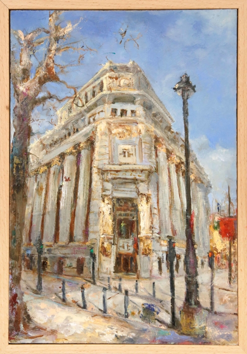 Atardecer en el Instituto Cervantes |Pintura de Ricardo Sanchezt | Compra arte en Flecha.es