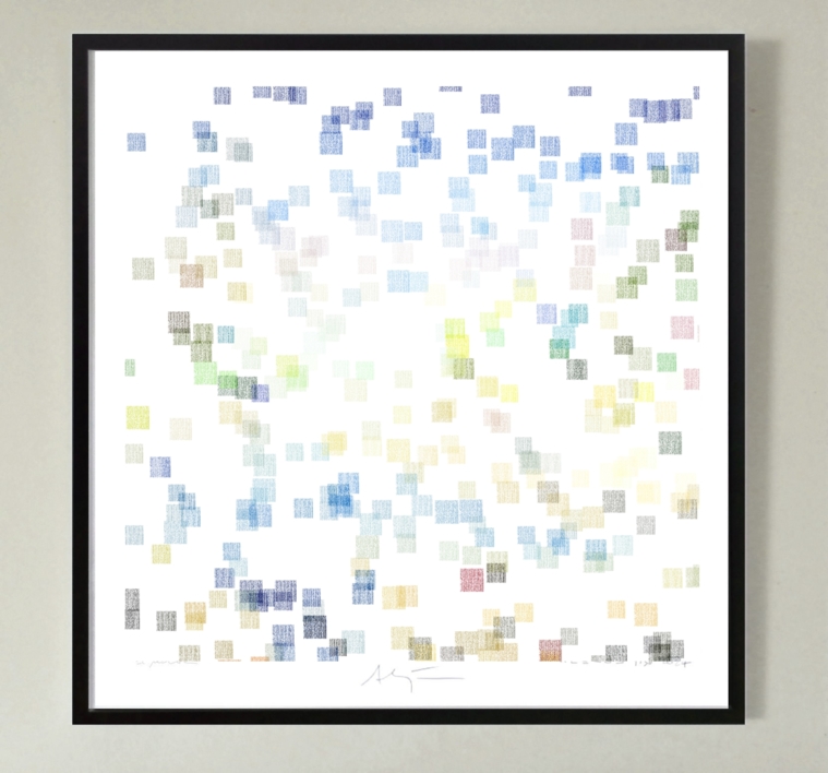 Amanecer II (81x81xm) | Dibujo de ALEJOS | Compra arte en Flecha.es