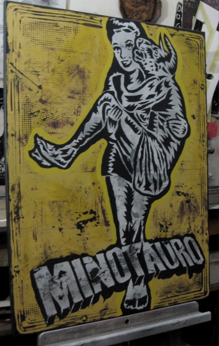 Minotauro | Pintura de Carlos Madriz | Compra arte en Flecha.es