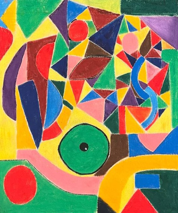 Geometric Dance - Original Acrylic Painting by Mary G. (Danza Geométrica - Pintura Acrílica Original de Mary G) |Pintura de MaryG | Compra arte en Flecha.es