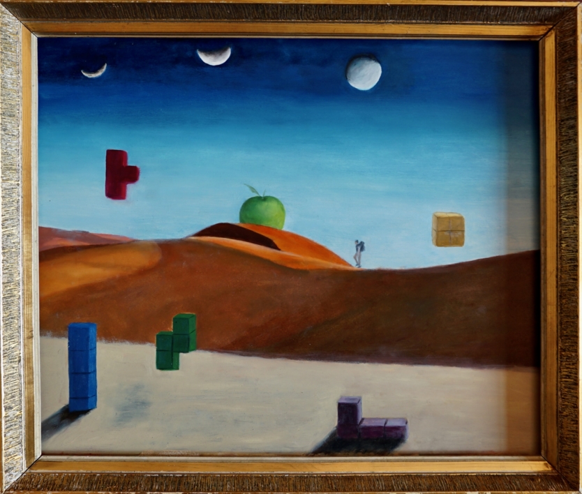 Desierto fragmentado 1 |Pintura de Ezequiel Martinez Llaser | Compra arte en Flecha.es