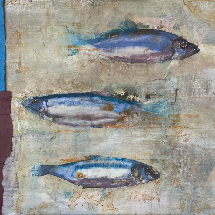 Fluir en blanco |Pintura de Maria San Martin | Compra arte en Flecha.es