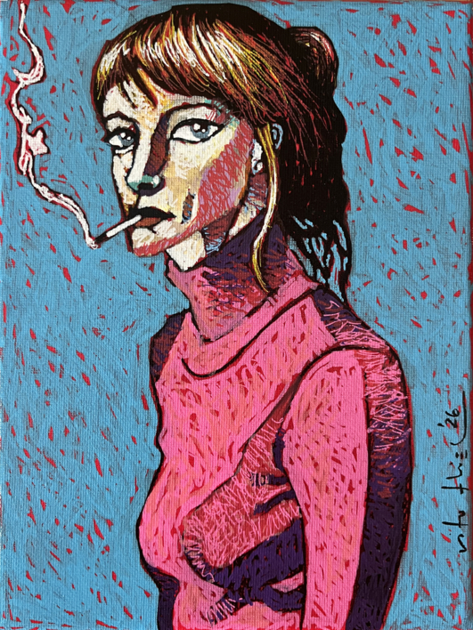 La Chica |Pintura de Vito Thiel | Compra arte en Flecha.es