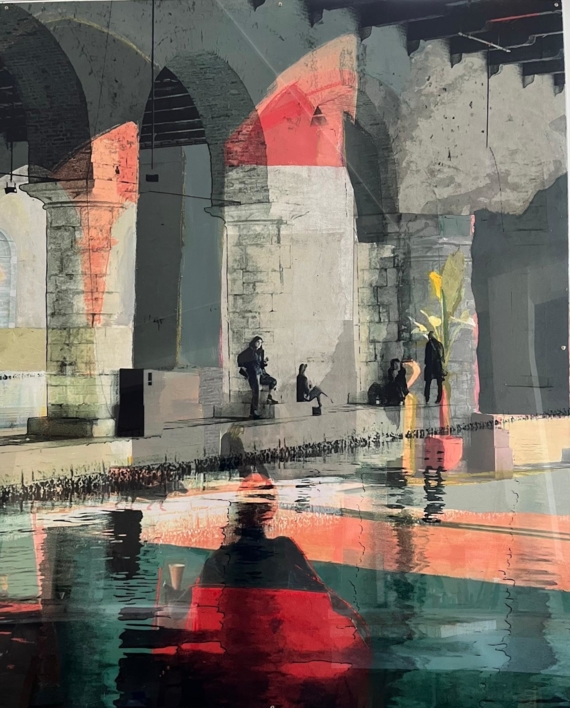 Paisaje urbano I Arsenal |Pintura de Patricia | Compra arte en Flecha.es