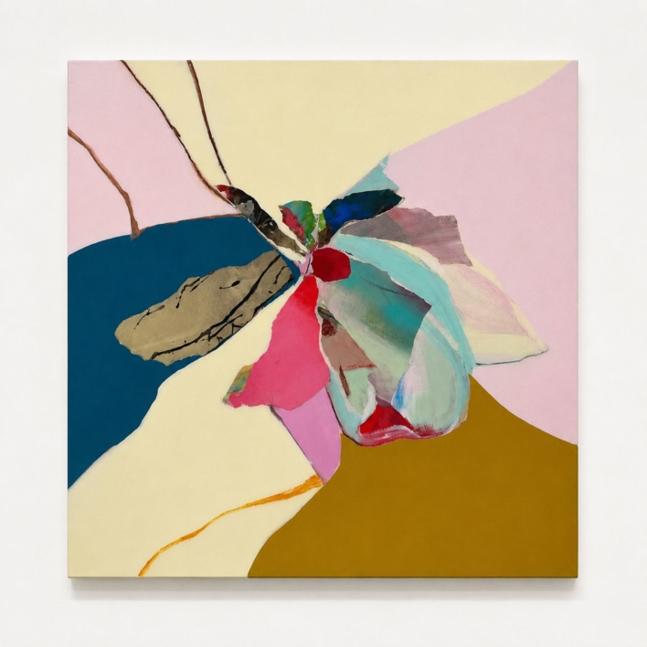 Abstracion en flor |Pintura de MARIBEL GARCIA BENITO | Compra arte en Flecha.es
