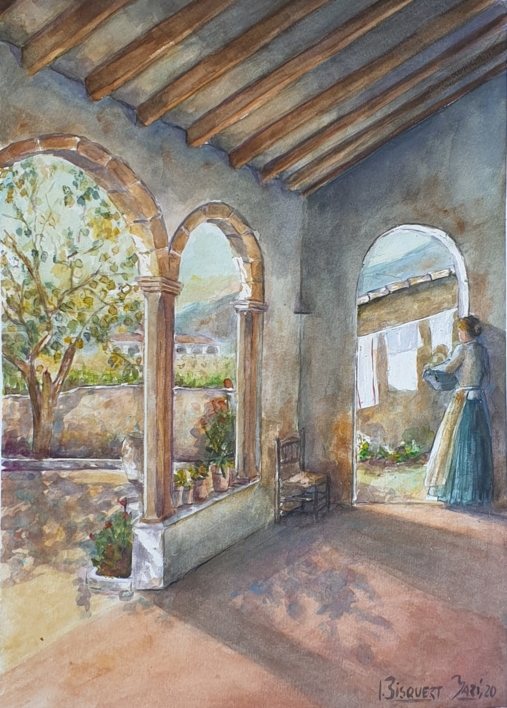 porche |Pintura de JOANA BISQUERT | Compra arte en Flecha.es