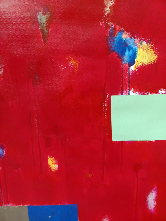 Red composition VI | Pintura de Luis Medina | Compra arte en Flecha.es