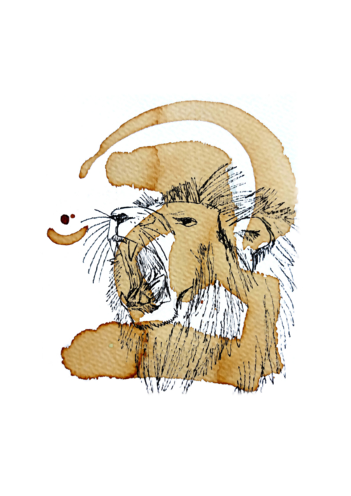 Simba |Dibujo de Meraki-Arte | Compra arte en Flecha.es