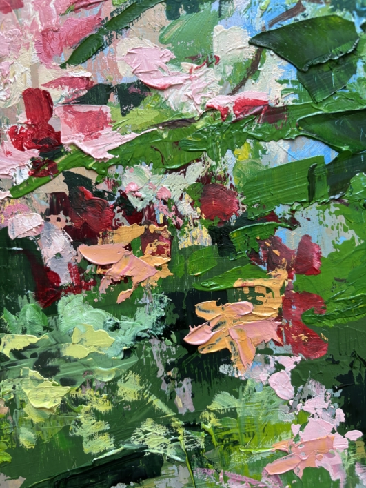Sendero entre azaleas | Pintura de Paloma Ripollés | Compra arte en Flecha.es