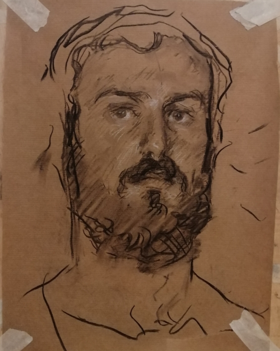 Autorretrato, 24 |Dibujo de Aitor Burgos Sanz | Compra arte en Flecha.es