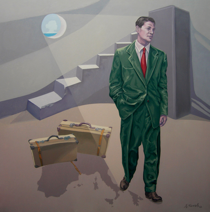 El faro antiguo |Pintura de Salvador Torres | Compra arte en Flecha.es