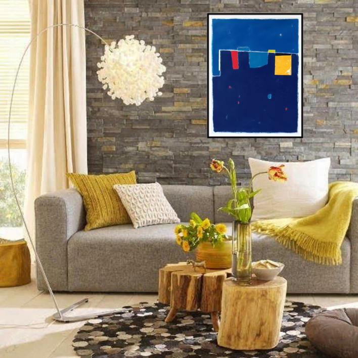 Sky in the nigth II | Pintura de Luis Medina | Compra arte en Flecha.es