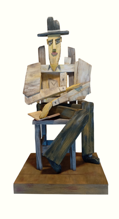 Lector XCIX |Escultura de Solares art | Compra arte en Flecha.es