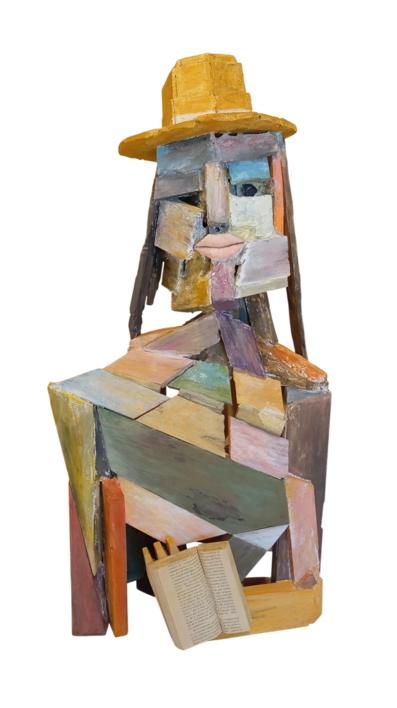 Lector CIV |Escultura de Solares art | Compra arte en Flecha.es