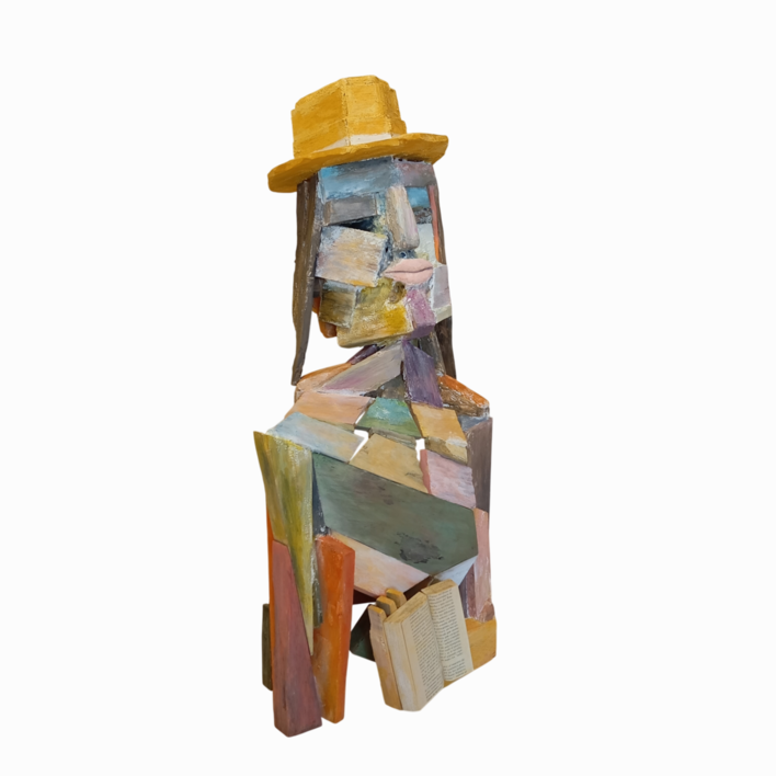 Lector CIV | Escultura de Solares art | Compra arte en Flecha.es