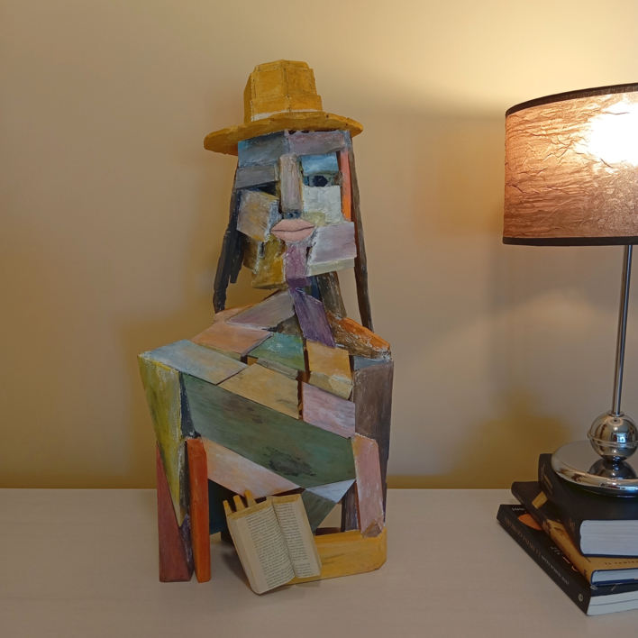 Lector CIV | Escultura de Solares art | Compra arte en Flecha.es