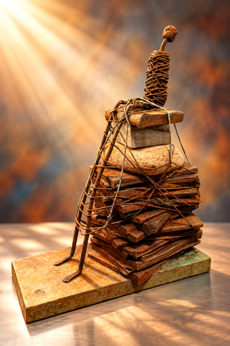 descansando sobre cultura |Escultura de antonio martinez ruiz | Compra arte en Flecha.es