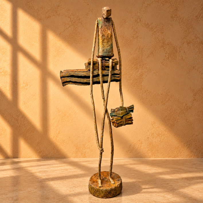sobre libros |Escultura de antonio martinez ruiz | Compra arte en Flecha.es