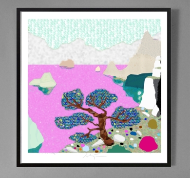 Oceanic II (61x61cm)|DibujodeALEJOS| Compra arte en Flecha.es