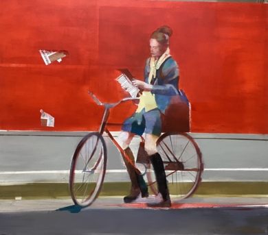 La lectora|CollagedeAna Alcaraz| Compra arte en Flecha.es