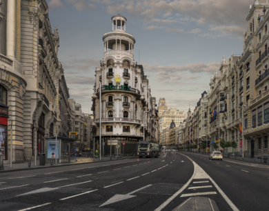 Gran Vía domingo por la mañana|FotografíadeLeticia Felgueroso| Compra arte en Flecha.es