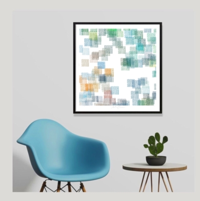 Paisaje Cezanne III (61x61cm)|DibujodeALEJOS| Compra arte en Flecha.es