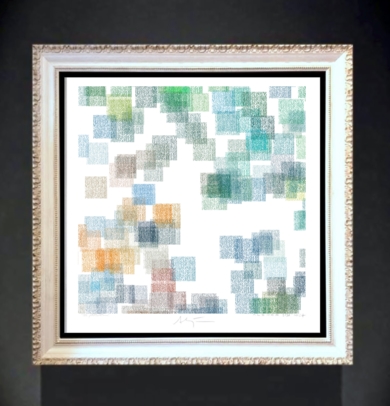 Paisaje Cezanne III (81x81cm)|DibujodeALEJOS| Compra arte en Flecha.es