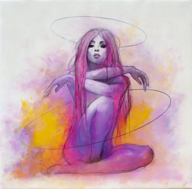 Lady Chromatica|DibujodeIván MIEDHO| Compra arte en Flecha.es