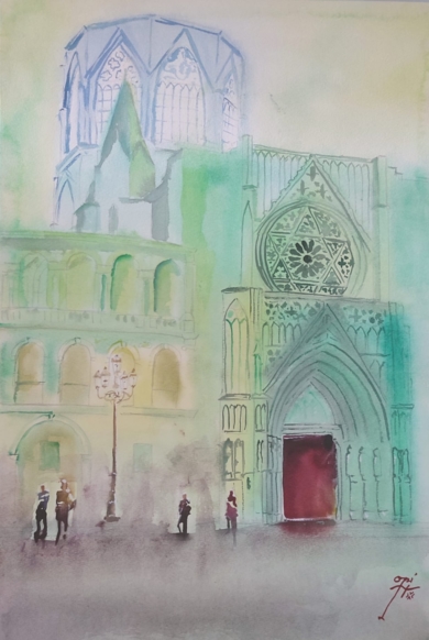 Camino al Santo Grial|PinturadeOki Hoyos| Compra arte en Flecha.es