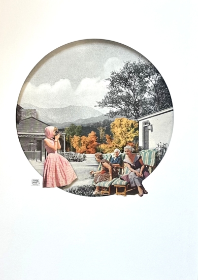 Chicas ¿queréis mirar a la cámara por favor?|CollagedeCova Osset| Compra arte en Flecha.es