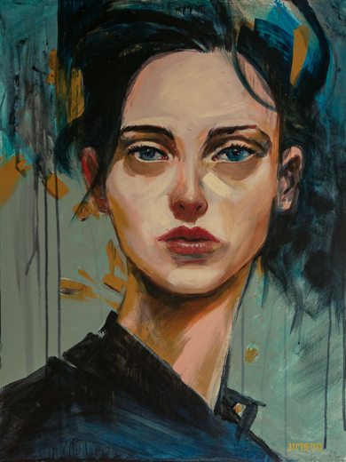 CLAUDIA​​​​​​​. FOLK SERIES #34​​​​​​​|PinturadeDIEGO JIMENO| Compra arte en Flecha.es