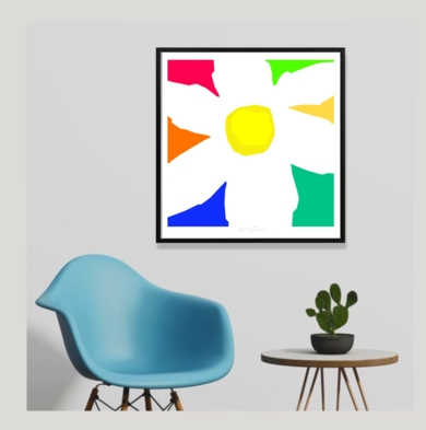 Warhflor I (61x61cm)|DibujodeALEJOS| Compra arte en Flecha.es
