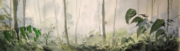 Bosque de Bangladesh | Pintura de Iñigo Lizarraga | Compra arte en Flecha.es