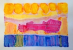 el barco | Obra gráfica de Mila Domenech | Compra arte en Flecha.es