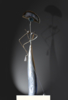 mujer con bolsito y perro | Escultura de Miguel Mansanet | Compra arte en Flecha.es