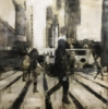 "Nueva York en negro X.V." | Pintura de Belén Cobaleda García-Bernalt | Compra arte en Flecha.es