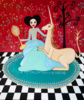 Matilda y el Unicornio | Pintura de Ángela Fernández Häring | Compra arte en Flecha.es